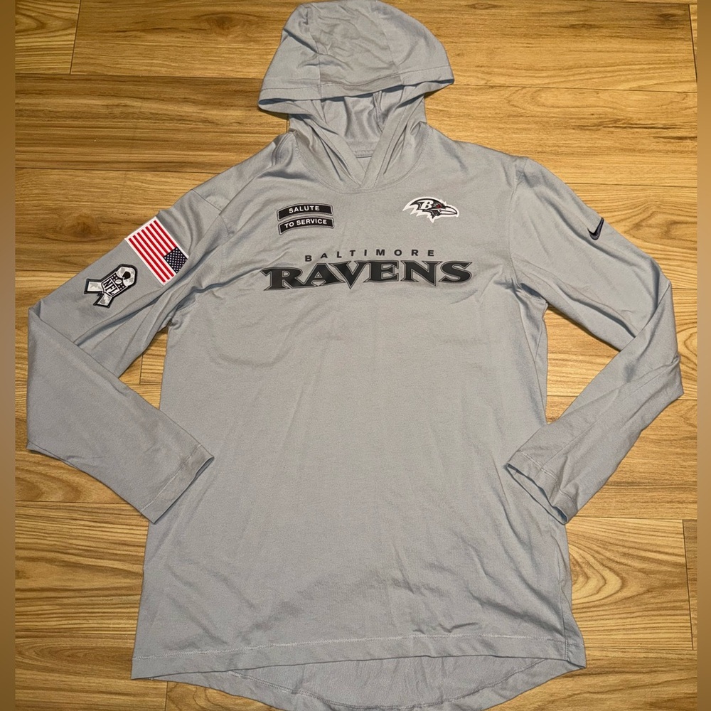 Baltimore Ravens Gray Hoodie